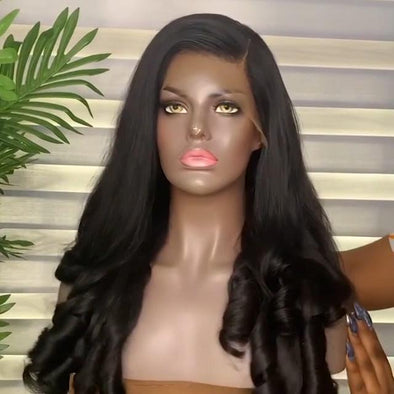 Black long wig-2