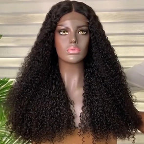 Black long wig-3