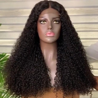 Black long wig-3