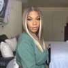 20" Glueless Brown Blonde Straight Wig