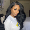 Glueless Black Long Wavy Wig