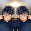 Short Summer Curly Afro Glueless Wig for Women