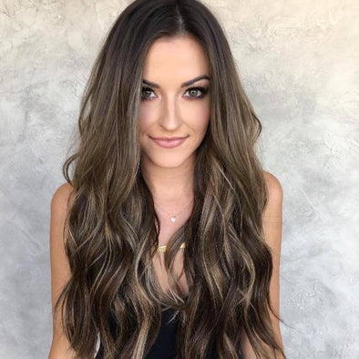 darker brown wig