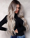 Ashy blond hair