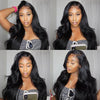 BLACK WAVY HAIR WIG-140%