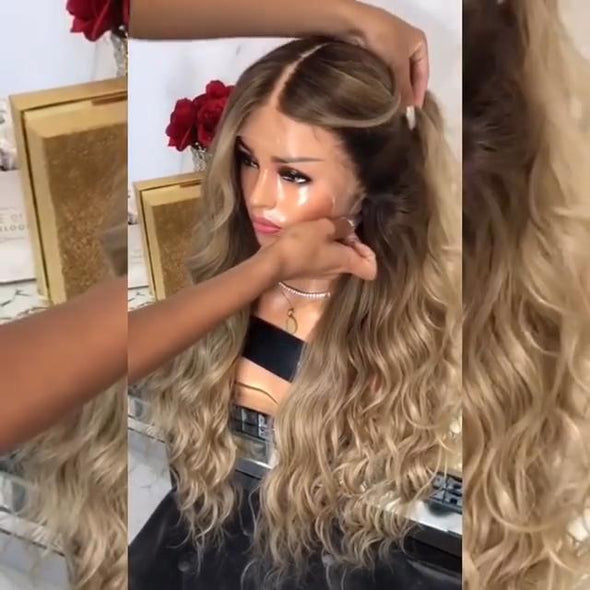 Champagne wig
