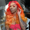 Gorgeous Fire Ombre Orange Hair-140%(EXTRA THICK AS IN VIDEO)