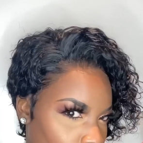 Gorgeous Short Layered Spiral Curly Wig for Black Women-140%