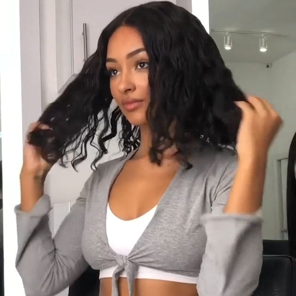 Water Wave Short Wig-140%