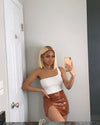 White blond bob-body hair