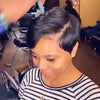 Short Layered Straight Cropped Wig for Black Women-140%
