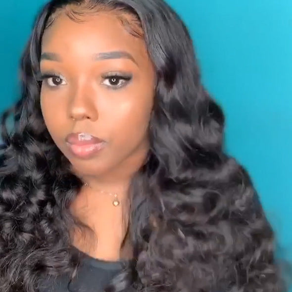 Dull Black Wave Hair-140%