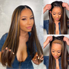 Glueless Brown Straight Long Wig-140%
