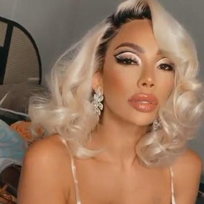 gold short wig-5