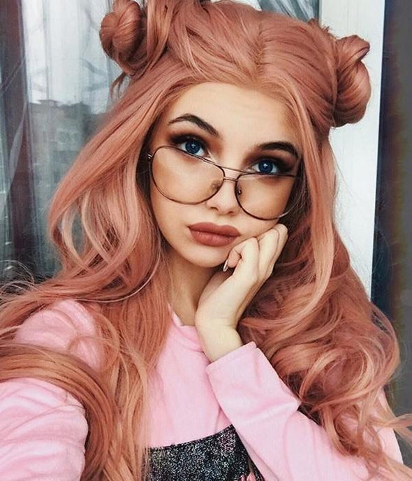 Coral Doll Pink wig