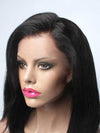 Black wig medium length casual bob cut