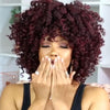 Red Wine Super Fashion Curly Wigs