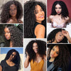 Glueless Night Black Curly Hair-140%(EXTRA THICK AS IN VIDEO)