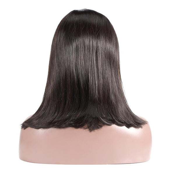 Natural Black Brazilian Straight Short Bob Wig