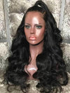 Black Wave Prepluck Glueless Fashion Virgin Hair Body Wave Wigs
