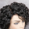Short Curly Pixie Cut Bob Wigs Brazilian Curly Hair Lace Closure Wigs For African American Black Women