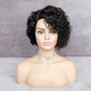 Short Curly Pixie Cut Bob Wigs Brazilian Curly Hair Lace Closure Wigs For African American Black Women