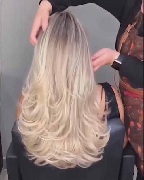 Super soft and smooth golden wig
