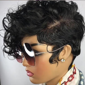 Short Hair Afro Kinky Curly Wigs