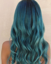 Teal Blue  Full Fashion Wig