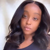 16" Shoulder Glueless Black Wig