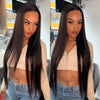 Black Straight long Glueless luxury wigs