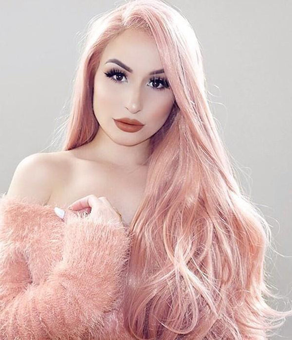 Coral Doll Pink wig