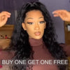 Natural Black Glueless Deep Curly Wig-140%