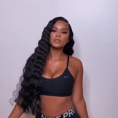 Glueness Black long Wig-1