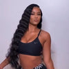 Glueness Black long Wig-1