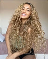 Champagne curls wig-140%(EXTRA THICK AS IN VIDEO)