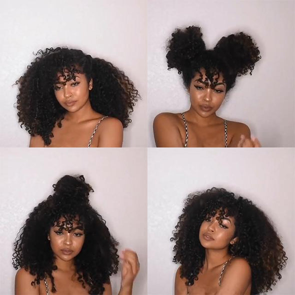 Dark brown African wavy short hair sexy wig