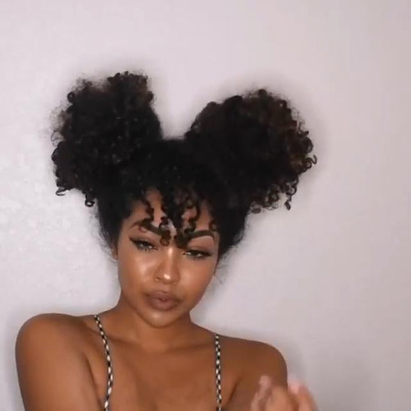 Dark brown African wavy short hair sexy wig