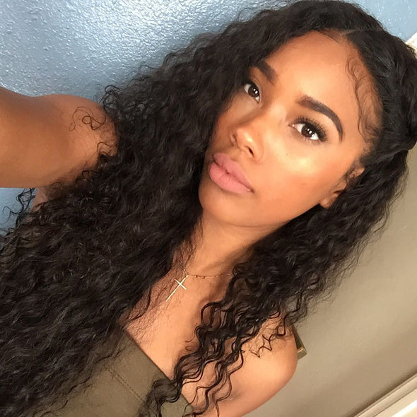 20-22inch Glueless Deep Curly Wig-140%