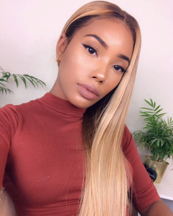 Fall brown wig