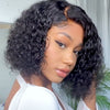 Short Deep Curly Kinky Wigs Fluffy Wavy Full Wig