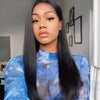 Bronze Black Straight Hair Wig