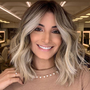Hot Fashion Short LOB Wavy Curly