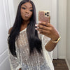 Glueless Black Straight Long Wig-9