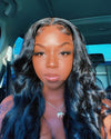 Glueless Black Body Wave Wig-7
