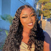 26" Glueless Black Curly Long Wig-6