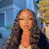26" Glueless Black Curly Long Wig-6