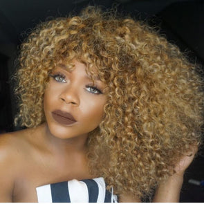 Brown Deep Curly Bob Prepluck Glueless Fashion Wigs-34