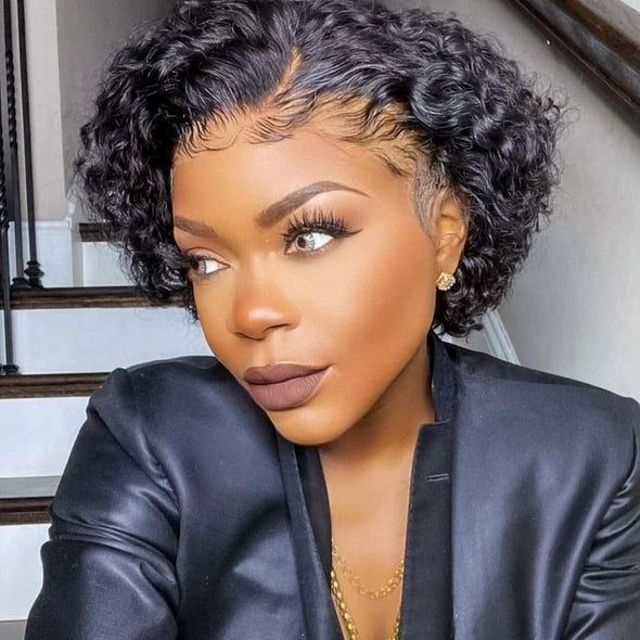 Black Bob Prepluck Glueless Fashion Wigs-11