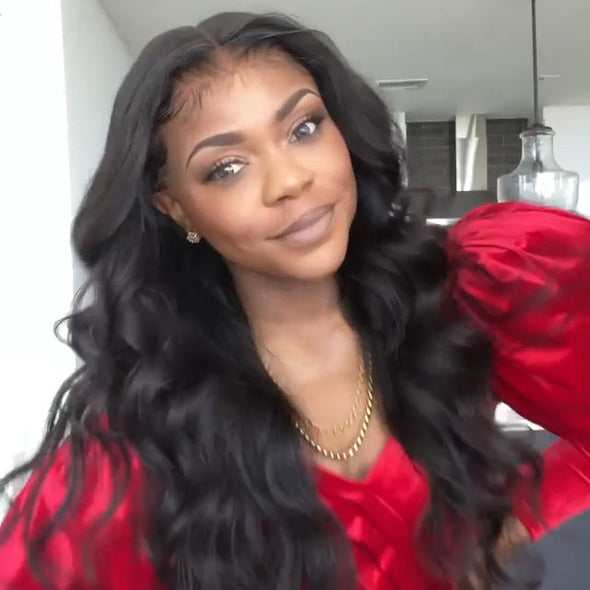 Black long curly hair
